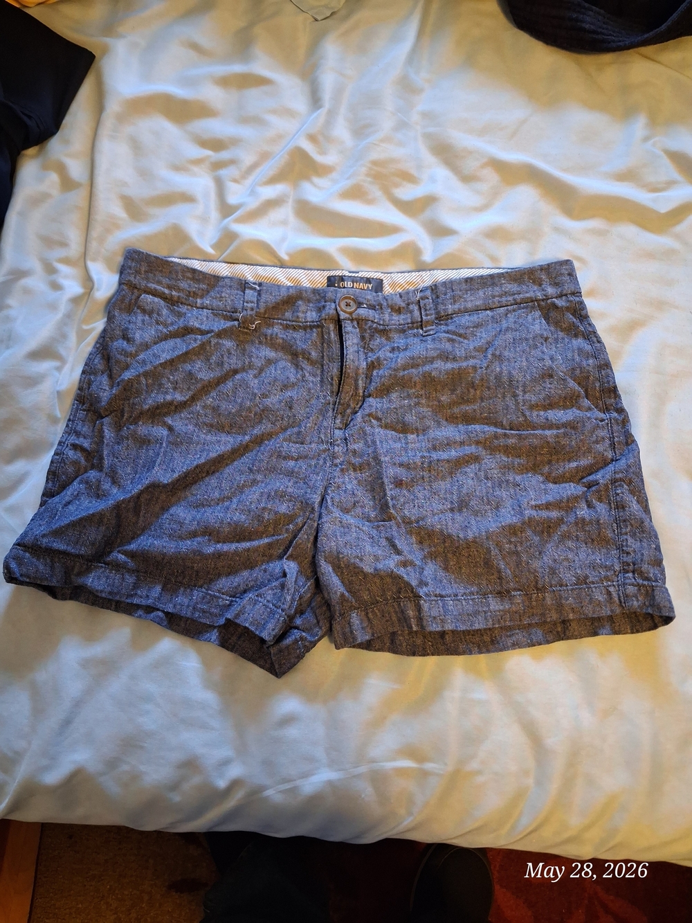 Old Navy Women's Blue Chambray Shorts